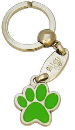 PAW MJAVHOV GREEN - pet ID tag, dog ID tags, pet tags, personalized pet tags MjavHov - engraved pet tags online